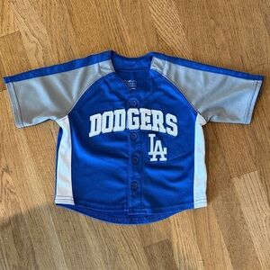 Baby Blue Dodgers Baseball Jersey Size 18 Months
